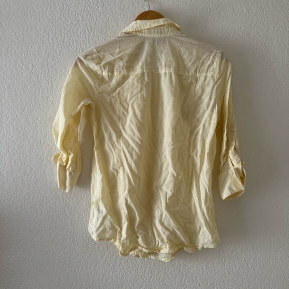 Forever 21 Striped Button Up Long Sleeve Blouse - Picture 3 of 3